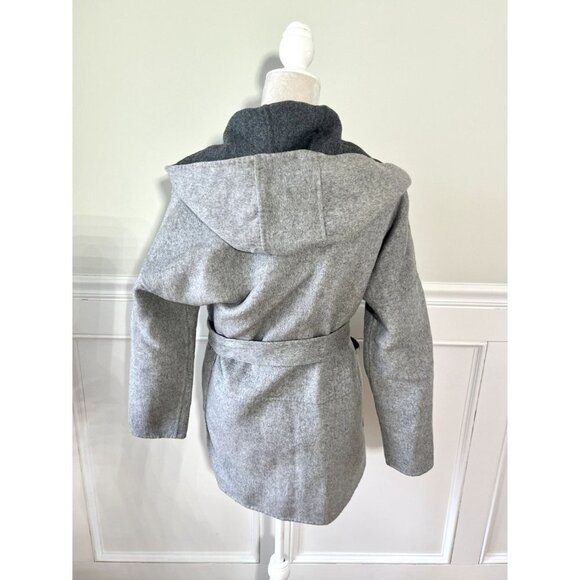 Max Mara Cashmere Gray Belted Coat Jacket 6 - Picture 3 of 5